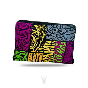 Convertible African Print Foldable Tote Bag – Colorful Purse to Tote with Zipper Closure